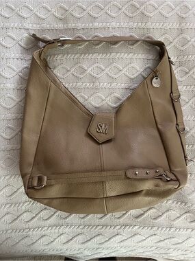 Steve Madden Taupe Large Vintage Hobo Bag With Adjustable Strap